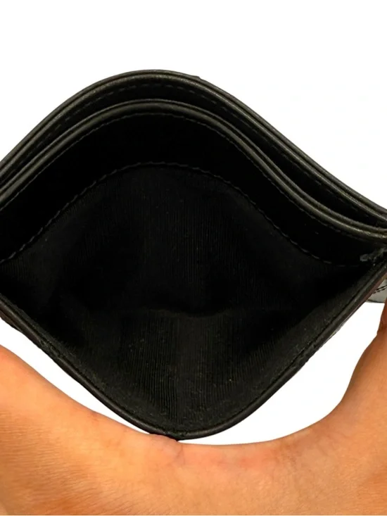 Chanel CC Quilted Lambskin Card Holder Black Silver Hardware - Picture 12 of 16